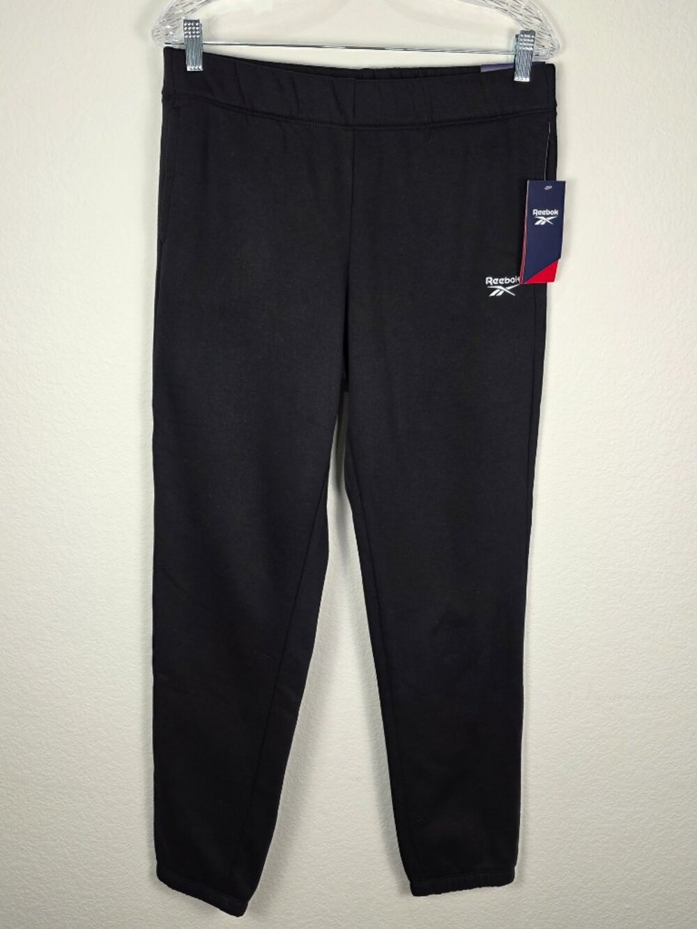 NWT Reebok Men’s Fleece Jogger Sweatpants Black Size Medium
